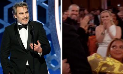 Beyoncé Didn’t Give Joaquin Phoenix A Standing Ovation When He Won A Golden Globe And Twitter Has Many Thoughts